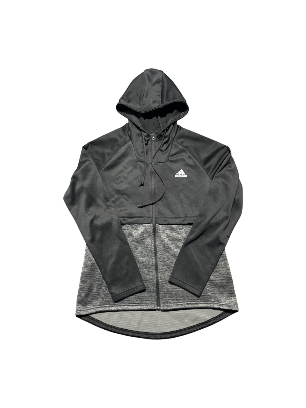 Adidas ClimaWarm Full Zip Hooded Jacket Women’s M Black Gray